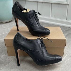 Cole Haan Black Lace-Up Heels
